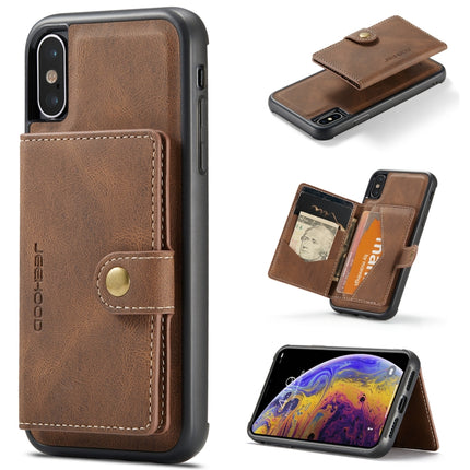 JEEHOOD - Funda protectora magnética desmontable retro con ranura para billetera, tarjeta y soporte, para iPhone 8 Plus y 7 Plus, para iPhone SE 2022/SE 2020 y 8 y 7, para iPhone X/XS, para iPhone XR, para iPhone XS Max, para iPhone 11 Pro