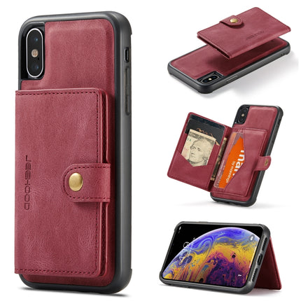 JEEHOOD - Funda protectora magnética desmontable retro con ranura para billetera, tarjeta y soporte, para iPhone 8 Plus y 7 Plus, para iPhone SE 2022/SE 2020 y 8 y 7, para iPhone X/XS, para iPhone XR, para iPhone XS Max, para iPhone 11 Pro
