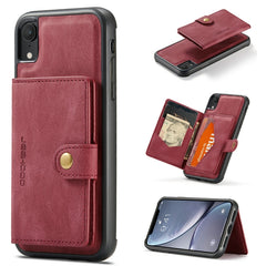 JEEHOOD Retro Magnetic Detachable Protective Case with Wallet & Card Slot & Holder, For iPhone 8 Plus & 7 Plus, For iPhone SE 2022 / SE 2020 & 8 & 7, For iPhone X / XS, For iPhone XR, For iPhone XS Max, For iPhone 11 Pro