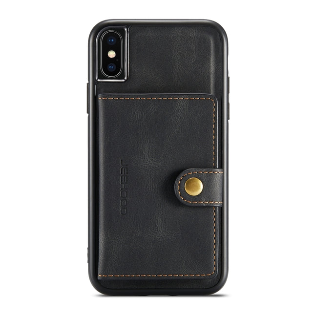 JEEHOOD Retro Magnetic Detachable Protective Case with Wallet & Card Slot & Holder, For iPhone XS Max, For iPhone 11 Pro, For iPhone 11, For iPhone 11 Pro Max