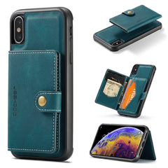 JEEHOOD Retro Magnetic Detachable Protective Case with Wallet & Card Slot & Holder, For iPhone 8 Plus & 7 Plus, For iPhone SE 2022 / SE 2020 & 8 & 7, For iPhone X / XS, For iPhone XR, For iPhone XS Max, For iPhone 11 Pro