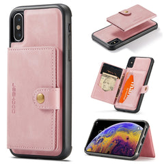 JEEHOOD Retro Magnetic Detachable Protective Case with Wallet & Card Slot & Holder, For iPhone 8 Plus & 7 Plus, For iPhone SE 2022 / SE 2020 & 8 & 7, For iPhone X / XS, For iPhone XR, For iPhone XS Max, For iPhone 11 Pro