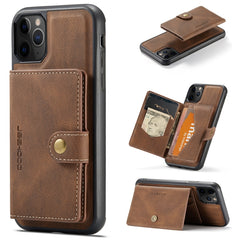 JEEHOOD Retro Magnetic Detachable Protective Case with Wallet & Card Slot & Holder, For iPhone 11, For iPhone 11 Pro Max