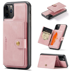 JEEHOOD Retro Magnetic Detachable Protective Case with Wallet & Card Slot & Holder, For iPhone 11, For iPhone 11 Pro Max