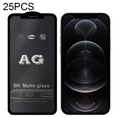 25 PCS AG Matte Frosted Full Cover Tempered Glass Film, For iPhone 12 mini, For iPhone 12 / 12 Pro, For iPhone 12 Pro Max