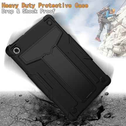 T-shaped Bracket Contrast Color Shockproof PC + Silicone Protective Case, For Lenovo M10 Plus TB-X606F, For Lenovo M10 FHD REL TB-X605F