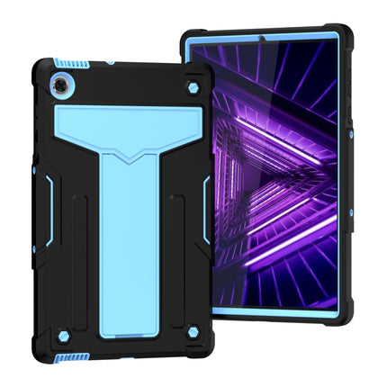 T-shaped Bracket Contrast Color Shockproof PC + Silicone Protective Case, For Lenovo M10 Plus TB-X606F, For Lenovo M10 FHD REL TB-X605F