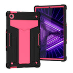 For Lenovo M10 Plus TB-X606F / Black + Rose Red