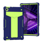 For Lenovo M10 Plus TB-X606F / Navy Blue + Yellow Green