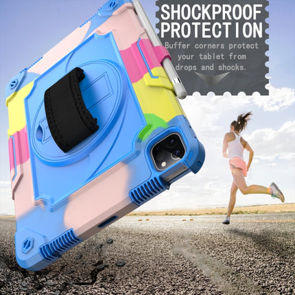 Funda protectora de silicona y PC a prueba de golpes con diseño de robot con rotación de 360 ​​grados y soporte para iPad Air 2022/2020 10.9/Pro 11 (2020), iPad 10.2/10.2 (2020)/Pro 10.5