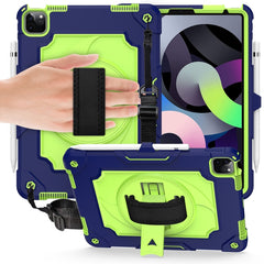 360 Degree Rotation Turntable Contrast Color Robot Shockproof Silicone + PC Protective Case with Holder, For iPad Air 2022 / 2020 10.9 / Pro 11 (2020), For iPad 10.2 / 10.2 (2020) / Pro 10.5