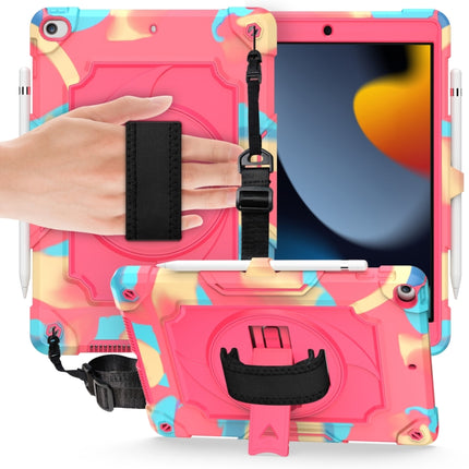 Funda protectora de silicona y PC a prueba de golpes con diseño de robot con rotación de 360 ​​grados y soporte para iPad Air 2022/2020 10.9/Pro 11 (2020), iPad 10.2/10.2 (2020)/Pro 10.5