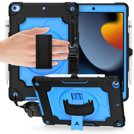 Funda protectora de silicona y PC a prueba de golpes con diseño de robot con rotación de 360 ​​grados y soporte para iPad Air 2022/2020 10.9/Pro 11 (2020), iPad 10.2/10.2 (2020)/Pro 10.5