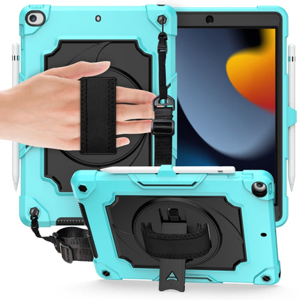 Funda protectora de silicona y PC a prueba de golpes con diseño de robot con rotación de 360 ​​grados y soporte para iPad Air 2022/2020 10.9/Pro 11 (2020), iPad 10.2/10.2 (2020)/Pro 10.5