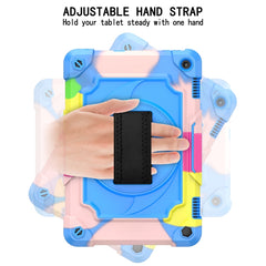 360 Degree Rotation Turntable Contrast Color Robot Shockproof Silicone + PC Protective Case with Holder, For Amazon Kindle Fire HD 8 2020, For Samsung Tab A 8.0 (2019)/T290