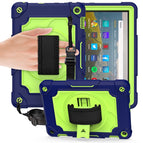For Amazon Kindle Fire HD 8 2020 / Navy Blue + Yellow Green