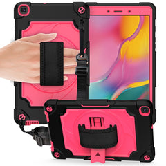 360 Degree Rotation Turntable Contrast Color Robot Shockproof Silicone + PC Protective Case with Holder, For Amazon Kindle Fire HD 8 2020, For Samsung Tab A 8.0 (2019)/T290