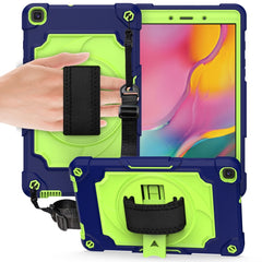 360 Degree Rotation Turntable Contrast Color Robot Shockproof Silicone + PC Protective Case with Holder, For Amazon Kindle Fire HD 8 2020, For Samsung Tab A 8.0 (2019)/T290