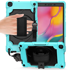360 Degree Rotation Turntable Contrast Color Robot Shockproof Silicone + PC Protective Case with Holder, For Amazon Kindle Fire HD 8 2020, For Samsung Tab A 8.0 (2019)/T290