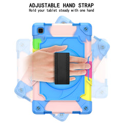 360 Degree Rotation Turntable Contrast Color Robot Shockproof Silicone + PC Protective Case with Holder, For Samsung Galaxy Tab A7 10.4 (2020)/T500, For Samsung Galaxy Tab A 10.1 (2019)/T515