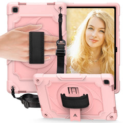 360 Degree Rotation Turntable Contrast Color Robot Shockproof Silicone + PC Protective Case with Holder, For Samsung Galaxy Tab A7 10.4 (2020)/T500, For Samsung Galaxy Tab A 10.1 (2019)/T515