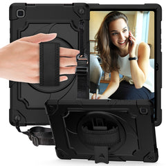 360 Degree Rotation Turntable Contrast Color Robot Shockproof Silicone + PC Protective Case with Holder, For Samsung Galaxy Tab A7 10.4 (2020)/T500, For Samsung Galaxy Tab A 10.1 (2019)/T515