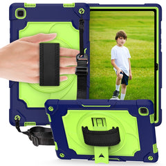 360 Degree Rotation Turntable Contrast Color Robot Shockproof Silicone + PC Protective Case with Holder, For Samsung Galaxy Tab A7 10.4 (2020)/T500, For Samsung Galaxy Tab A 10.1 (2019)/T515