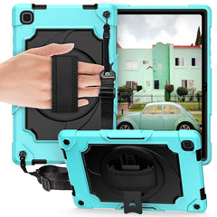 360 Degree Rotation Turntable Contrast Color Robot Shockproof Silicone + PC Protective Case with Holder, For Samsung Galaxy Tab A7 10.4 (2020)/T500, For Samsung Galaxy Tab A 10.1 (2019)/T515