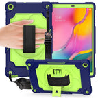 For Samsung Galaxy Tab A 10.1 (2019)/T515 / Navy Blue + Yellow Green