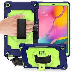 360 Degree Rotation Turntable Contrast Color Robot Shockproof Silicone + PC Protective Case with Holder, For Samsung Galaxy Tab A7 10.4 (2020)/T500, For Samsung Galaxy Tab A 10.1 (2019)/T515