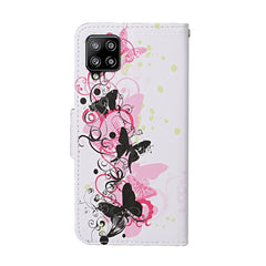 Colored Drawing Pattern Horizontal Flip Leather Case with Holder & Card Slots & Wallet & Lanyard, For Samsung Galaxy A12