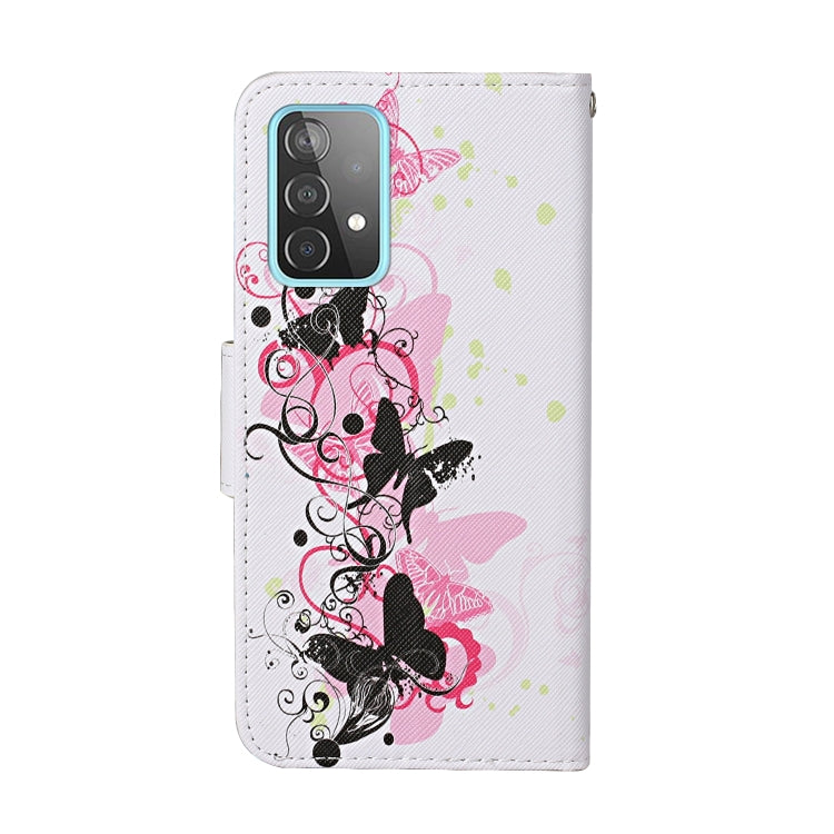 Colored Drawing Pattern Horizontal Flip Leather Case with Holder & Card Slots & Wallet & Lanyard
