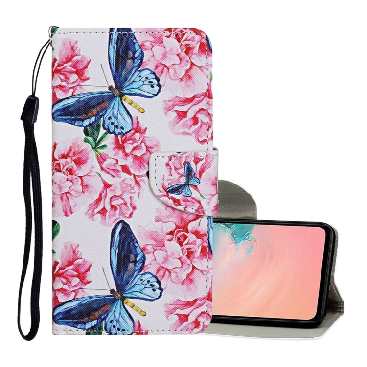 Colored Drawing Pattern Horizontal Flip Leather Case with Holder & Card Slots & Wallet & Lanyard