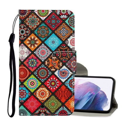 Colored Drawing Pattern Horizontal Flip Leather Case with Holder & Card Slots & Wallet & Lanyard