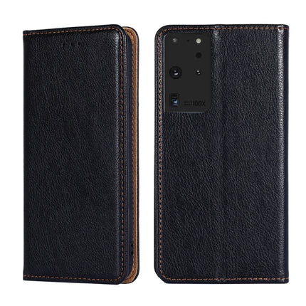 PU + TPU Gloss Oil Solid Color Magnetic Horizontal Flip Leather Case with Holder & Card Slot & Wallet, For Samsung Galaxy S21 Ultra 5G