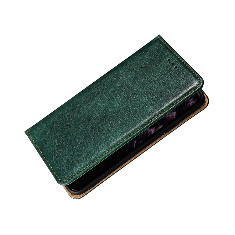 PU + TPU Gloss Oil Solid Color Magnetic Horizontal Flip Leather Case with Holder & Card Slot & Wallet, For Samsung Galaxy S21 Ultra 5G