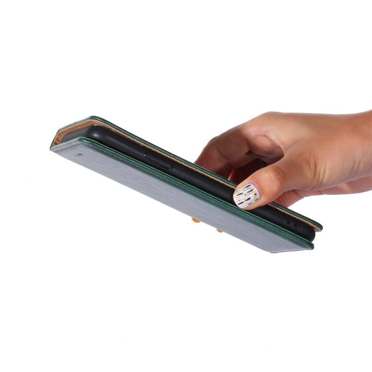 PU + TPU Gloss Oil Solid Color Magnetic Horizontal Flip Leather Case with Holder & Card Slot & Wallet, For Samsung Galaxy S21 Ultra 5G