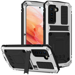 R-JUST Shockproof Waterproof Dust-proof Metal + Silicone Protective Case with Holder, For Samsung Galaxy S21 5G, For Samsung Galaxy S21+ 5G, For Samsung Galaxy S21 Ultra 5G