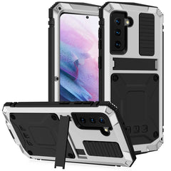 R-JUST Shockproof Waterproof Dust-proof Metal + Silicone Protective Case with Holder, For Samsung Galaxy S21 5G, For Samsung Galaxy S21+ 5G, For Samsung Galaxy S21 Ultra 5G