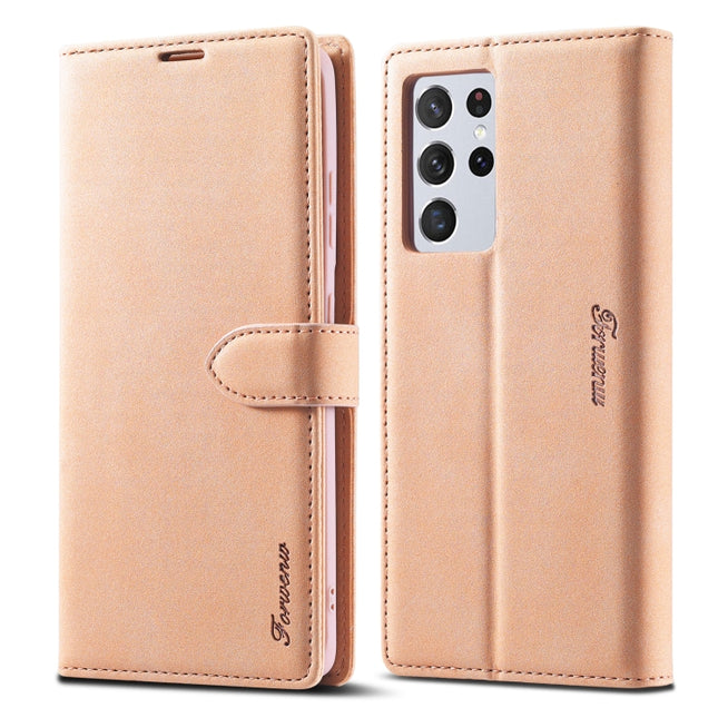 Forwenw F1 Series Matte Strong Magnetism Horizontal Flip Leather Case with Holder & Card Slots & Wallet & Photo Frame, For Samsung Galaxy S21 5G, For Samsung Galaxy S21+ 5G, For Samsung Galaxy S21 Ultra 5G