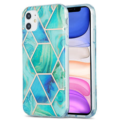 3D Electroplating Marble Pattern TPU Protective Case, For iPhone 11, For iPhone 11 Pro, For iPhone 11 Pro Max, For iPhone 12 mini, For iPhone 12 / 12 Pro