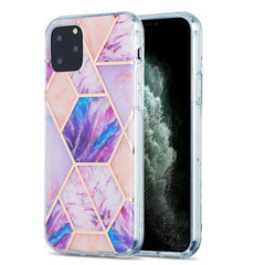 3D Electroplating Marble Pattern TPU Protective Case, For iPhone 11, For iPhone 11 Pro, For iPhone 11 Pro Max, For iPhone 12 mini, For iPhone 12 / 12 Pro