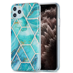 3D Electroplating Marble Pattern TPU Protective Case, For iPhone 11, For iPhone 11 Pro, For iPhone 11 Pro Max, For iPhone 12 mini, For iPhone 12 / 12 Pro