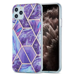 3D Electroplating Marble Pattern TPU Protective Case, For iPhone 11, For iPhone 11 Pro, For iPhone 11 Pro Max, For iPhone 12 mini, For iPhone 12 / 12 Pro