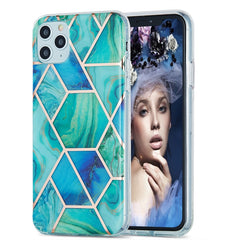 3D Electroplating Marble Pattern TPU Protective Case, For iPhone 11, For iPhone 11 Pro, For iPhone 11 Pro Max, For iPhone 12 mini, For iPhone 12 / 12 Pro