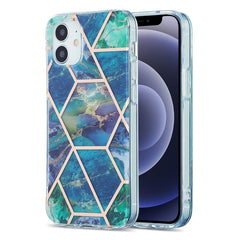 3D Electroplating Marble Pattern TPU Protective Case, For iPhone 11, For iPhone 11 Pro, For iPhone 11 Pro Max, For iPhone 12 mini, For iPhone 12 / 12 Pro