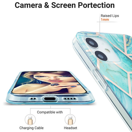 3D Electroplating Marble Pattern TPU Protective Case, For iPhone 12 / 12 Pro, For iPhone 12 Pro Max, For iPhone XS / X, For iPhone XR