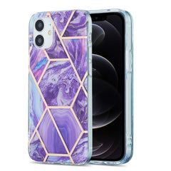 3D Electroplating Marble Pattern TPU Protective Case, For iPhone 11, For iPhone 11 Pro, For iPhone 11 Pro Max, For iPhone 12 mini, For iPhone 12 / 12 Pro