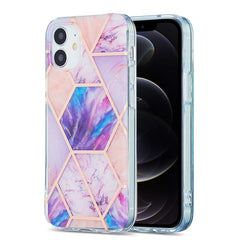 3D Electroplating Marble Pattern TPU Protective Case, For iPhone 11, For iPhone 11 Pro, For iPhone 11 Pro Max, For iPhone 12 mini, For iPhone 12 / 12 Pro