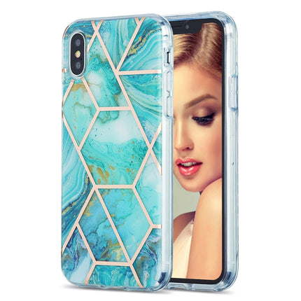 3D Electroplating Marble Pattern TPU Protective Case, For iPhone 12 / 12 Pro, For iPhone 12 Pro Max, For iPhone XS / X, For iPhone XR
